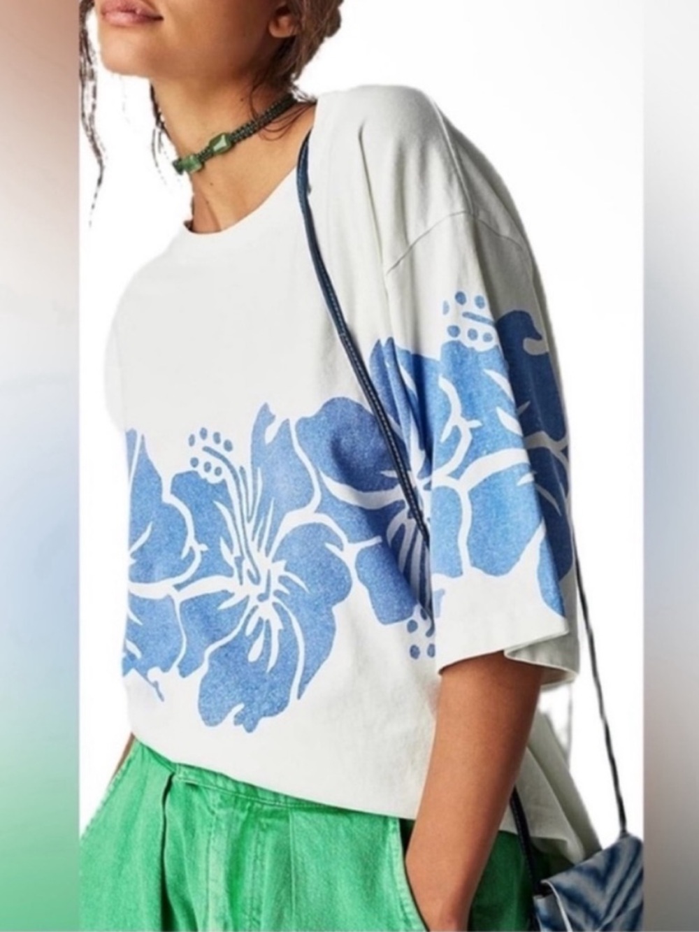 free people the bureau hibiscus tee